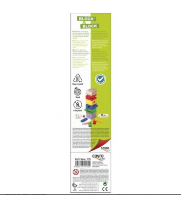 JUEGO DE MESA BLOCK AND BLOCK BASICO COLORES - CAYRO