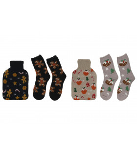 BOLSA AGUA CALIENTE Y CALCETINES POLIESTER SURTIDO- NV-214294