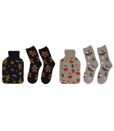 BOLSA AGUA CALIENTE Y CALCETINES POLIESTER SURTIDO- NV-214294