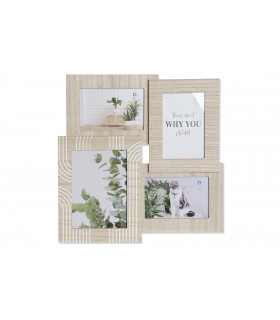MARCO MULTIFOTO MDF CRISTAL 4 FOTOS 10X15 Y 13X18 - MF-202367