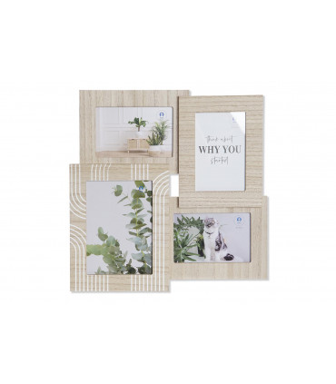 MARCO MULTIFOTO MDF CRISTAL 4 FOTOS 10X15 Y 13X18 - MF-202367