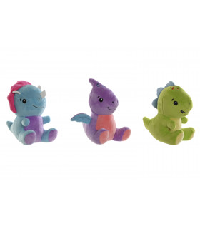 PELUCHE POLIESTER DINO 3 SURTIDOS - PE-220134