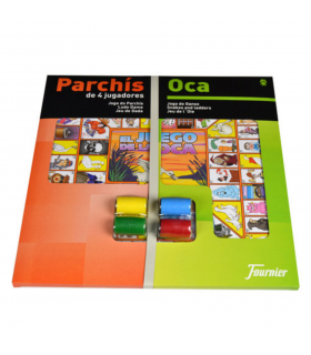 TABLERO GRANDE PARCHIS 4/OCA CON ACCESORIOS - HERACLIO FOURNIER