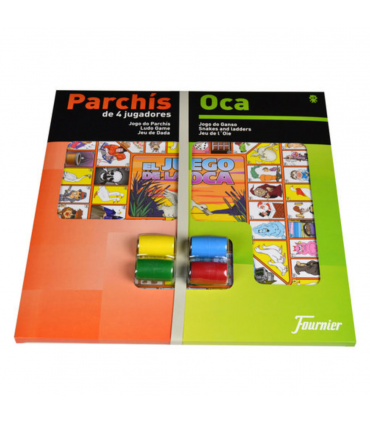 TABLERO GRANDE PARCHIS 4/OCA CON ACCESORIOS - HERACLIO FOURNIER