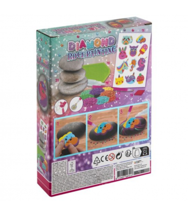 PINTA ROCAS CON PINTURA Y DIAMANTES - CCG