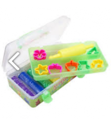 KIT PLASTILINA ALPINO 7 COLORES + MOLDES