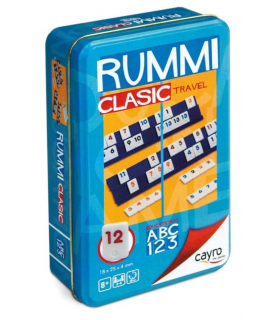 JUEGO DE MESA RUMMICLASIC TRAVEL METAL BOX - CAYRO
