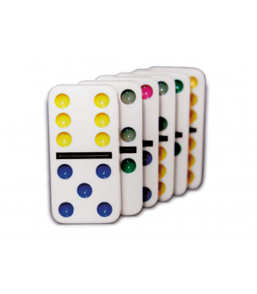 JUEGO DE MESA DOMINO COLORES DOBLE 6 - CAYRO