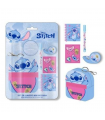 SET PAPELERIA MINI MOCHILA LLAVERO + ACCESORIOS STITCH
