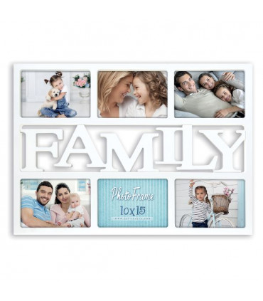 Marco multiple Family 6 photos 10x15 cm blanco - ZEP - GX66